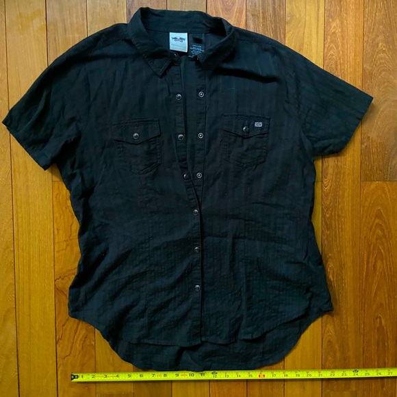 Harley-Davidson short sleeve button down - Picture 1 of 5